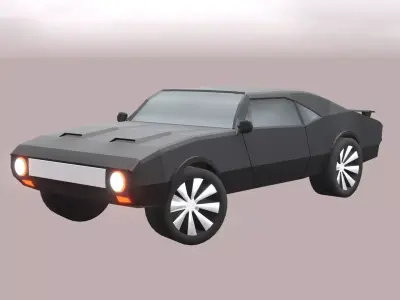 High-Quality Sports Car 3D Model for Visualizations and Games Low-poly 3D model