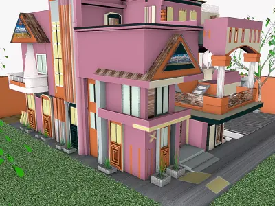  exterior house model Free 3D model