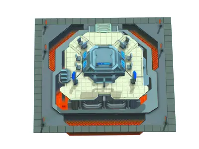 isometrical Missing Room Headquarters 1 Low-poly 3D model