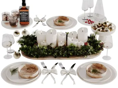 Tableware set 038 3D model