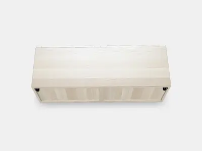 BESTA Shelf unit with glass doors 3 3D model