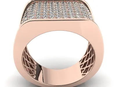 Big fancy mans ring 3D print model