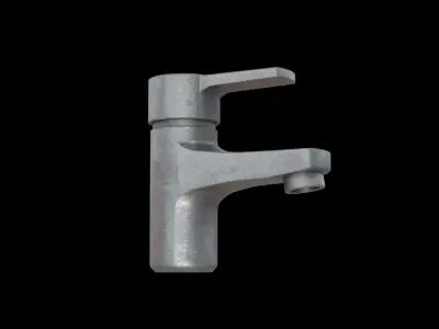 Pillar Tap dirty Low-poly 3D model