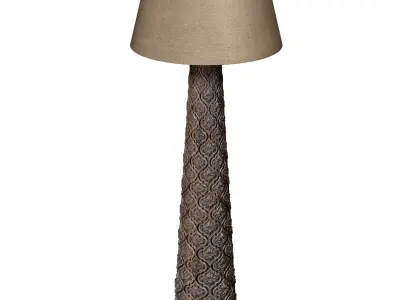 Large Floor lamp in oriental style Torchere Morocco Arabic  3D model