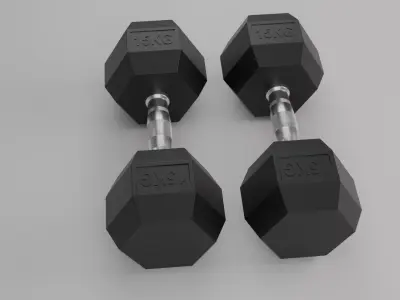 Dumbbell Weights Free 3D model