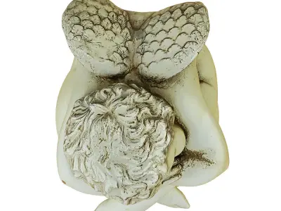 Sculpture Angel Boy 3D model