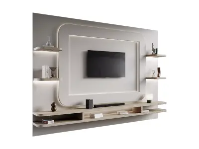 Modern TV Wall 024 3D model