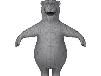 Polar Bear Cartoon 3D model