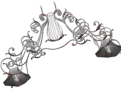 Chandelier bird cage like 3D model
