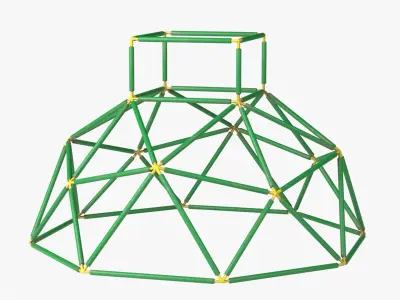 Climbing Dome Low-poly 3D model