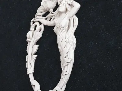 Girl Flower 2 3D print model