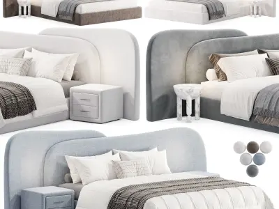 Gaspra Modern Bed 3D model