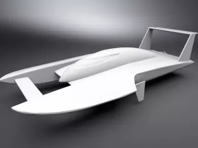Dragboat Hydroplane Scale model 3D print model