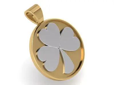 Lucky Leaf Pendant 2952 3D print model