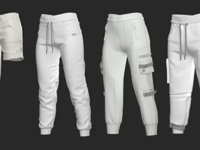 24 Pants - Vol 2 - Base Mesh 3D model