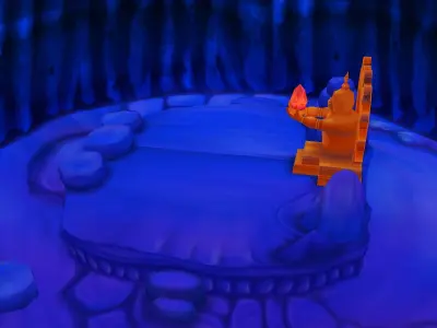 Game Low Mode - Desert Lights 03 3D model