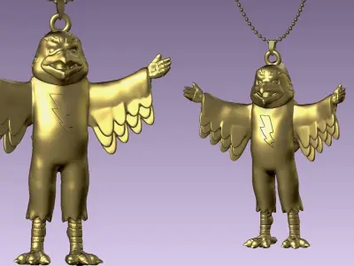 NCAA - Necklaces ST JOHNS UNIVERSITY - Hanging Figurine 3D print model