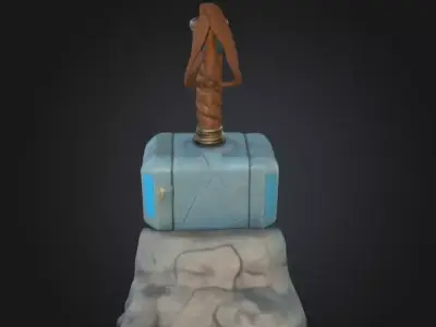Rune Forged Warhammer Mythic Relic Low-poly 3D model