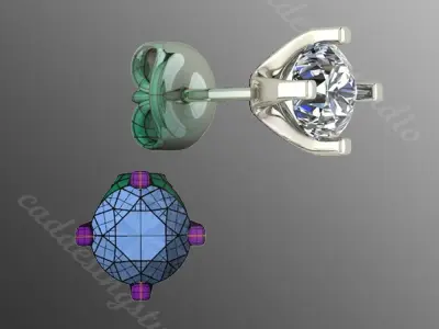 Earrings bi 8 3D print model