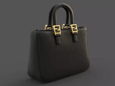 Handbag 3D model person satchel bag 3D model