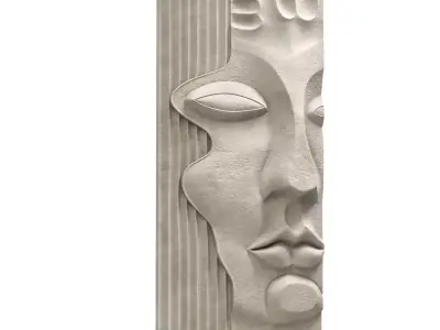 Decorative panel face 2 3D model
