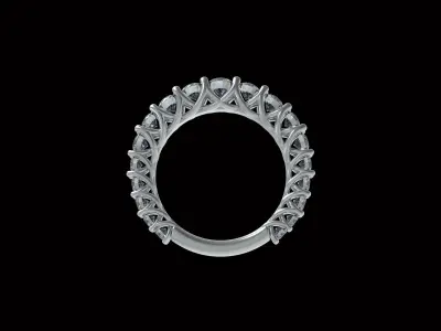 Diamond eternity ring Free 3D print model