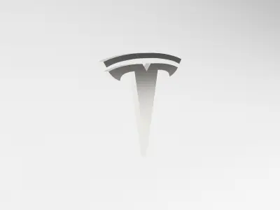 Tesla Logo v1 005 Free low-poly 3D model
