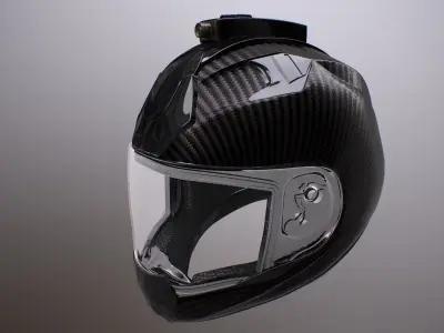 Motorcycle Helmet Low-poly 3D model