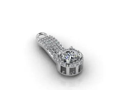 Mini Set Ring Pendant Earrings STL 3DM Womens Jewelry 3D print model