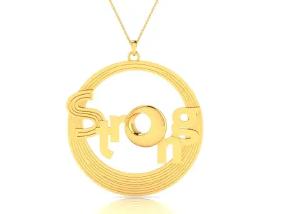 Strong Pendants 3dm STL OBJ FBX Render Details 3D print model
