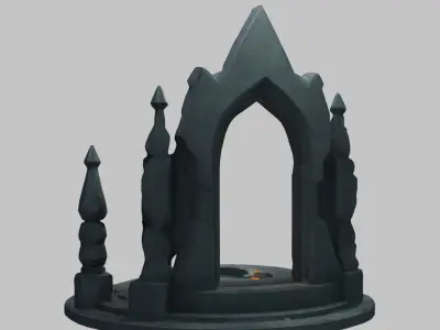 Mystical Archway Low-poly 3D model