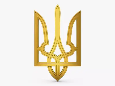 Ukraine State Emblem M 5 3D model