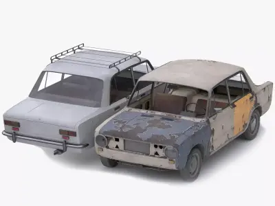 VAZ - 2101 Low-poly 3D model