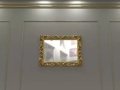 mirror ornate frame 3D model buy
