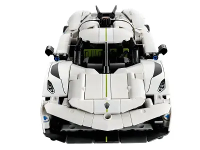 PixelBricks3D - LEGO Koenigsegg Jesko Absolut White  3D print model