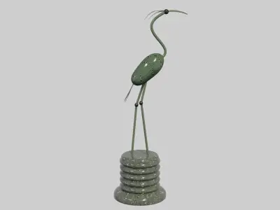 abstract sculpture Low-poly 3D model