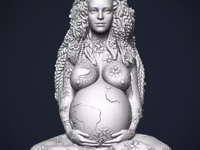 Nature mother 3D print model