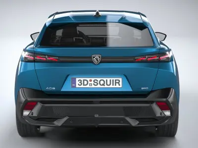 Peugeot 408 2023 3D model