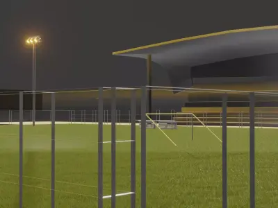 football stadium Low-poly 3D model 66