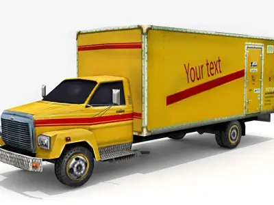 Moving Truck Low-poly 3D model