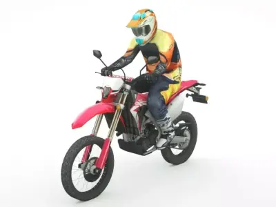 Honda CRF450L 2020 Low-poly 3D model