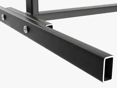 Throwing weapons target wooden stand 3D model