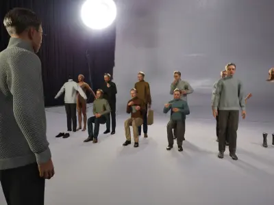 Modular Character - Asian Casual Man - MG2 Low-poly 3D model