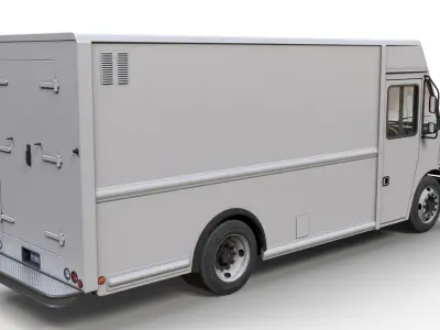 Freightliner MT45 step van Low-poly 3D model