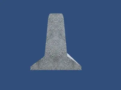 Concrete Road Blocks Free 3D model