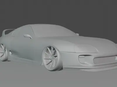 Toyota Supra MK4 Rigged 3D model
