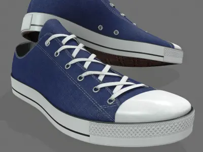 Realistic Sports Sneakers 3D model