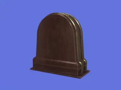 Desk Clock VR Ready Free low-poly 3D model