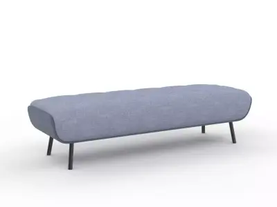 H2000482 BENCH NFINITE BLUE 3D model