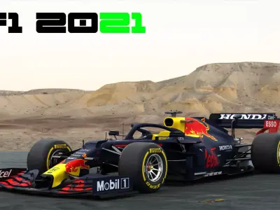 F1 Redbull RB16B Season 2021 Low-poly 3D model